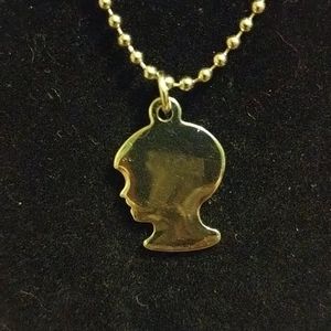 Little Boys Silhouette necklace on 18 inch chain